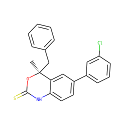 C[C@@]1(Cc2ccccc2)OC(=S)Nc2ccc(-c3cccc(Cl)c3)cc21 ZINC000013488874