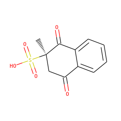 C[C@@]1(S(=O)(=O)O)CC(=O)c2ccccc2C1=O ZINC000001999508