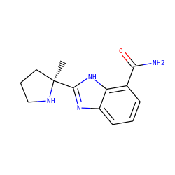 C[C@@]1(c2nc3cccc(C(N)=O)c3[nH]2)CCCN1 ZINC000036470974