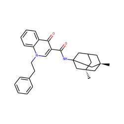 C[C@@]12CC3CC(NC(=O)c4cn(CCc5ccccc5)c5ccccc5c4=O)(C1)C[C@](C)(C3)C2 ZINC000028864380
