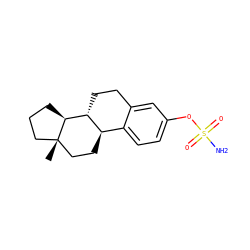 C[C@@]12CCC[C@H]1[C@@H]1CCc3cc(OS(N)(=O)=O)ccc3[C@H]1CC2 ZINC000072283444