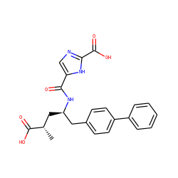 C[C@@H](C[C@H](Cc1ccc(-c2ccccc2)cc1)NC(=O)c1cnc(C(=O)O)[nH]1)C(=O)O ZINC000206324282