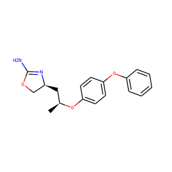 C[C@@H](C[C@H]1COC(N)=N1)Oc1ccc(Oc2ccccc2)cc1 ZINC000117262398