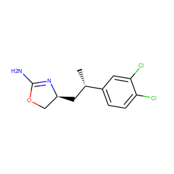 C[C@@H](C[C@H]1COC(N)=N1)c1ccc(Cl)c(Cl)c1 ZINC000149326348