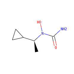 C[C@@H](C1CC1)N(O)C(N)=O ZINC000013762915
