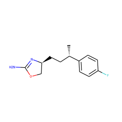C[C@@H](CC[C@H]1COC(N)=N1)c1ccc(F)cc1 ZINC000117251312
