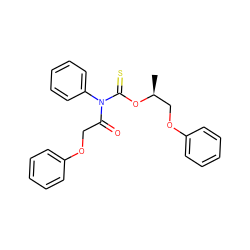 C[C@@H](COc1ccccc1)OC(=S)N(C(=O)COc1ccccc1)c1ccccc1 ZINC000003648416