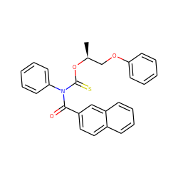 C[C@@H](COc1ccccc1)OC(=S)N(C(=O)c1ccc2ccccc2c1)c1ccccc1 ZINC000027873192