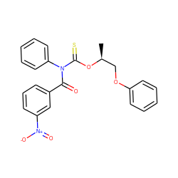 C[C@@H](COc1ccccc1)OC(=S)N(C(=O)c1cccc([N+](=O)[O-])c1)c1ccccc1 ZINC000003648409