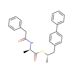 C[C@@H](Cc1ccc(-c2ccccc2)cc1)SC(=O)[C@@H](C)NC(=O)Cc1ccccc1 ZINC000103183767