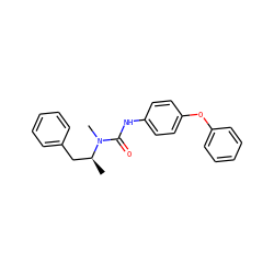 C[C@@H](Cc1ccccc1)N(C)C(=O)Nc1ccc(Oc2ccccc2)cc1 ZINC000013863312