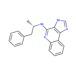C[C@@H](Cc1ccccc1)Nc1nc2ccccc2c2nc[nH]c12 ZINC000100655645