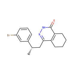 C[C@@H](Cc1n[nH]c(=O)c2c1CCCC2)c1cccc(Br)c1 ZINC000167533989