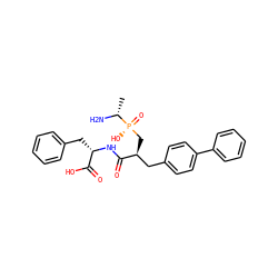 C[C@@H](N)[P@](=O)(O)C[C@@H](Cc1ccc(-c2ccccc2)cc1)C(=O)N[C@@H](Cc1ccccc1)C(=O)O ZINC000013807165