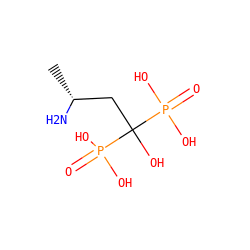 C[C@@H](N)CC(O)(P(=O)(O)O)P(=O)(O)O ZINC000013473670