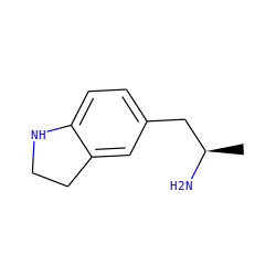 C[C@@H](N)Cc1ccc2c(c1)CCN2 ZINC000029209788