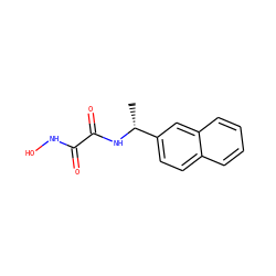 C[C@@H](NC(=O)C(=O)NO)c1ccc2ccccc2c1 ZINC000013439911