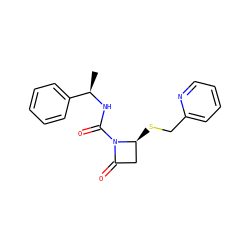 C[C@@H](NC(=O)N1C(=O)C[C@@H]1SCc1ccccn1)c1ccccc1 ZINC000000023547