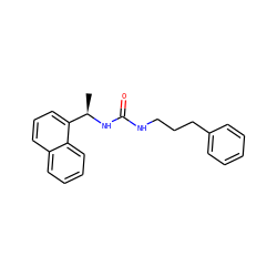 C[C@@H](NC(=O)NCCCc1ccccc1)c1cccc2ccccc12 ZINC000653833224