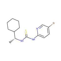 C[C@@H](NC(=S)Nc1ccc(Br)cn1)C1CCCCC1 ZINC000000026124