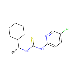 C[C@@H](NC(=S)Nc1ccc(Cl)cn1)C1CCCCC1 ZINC000000026125