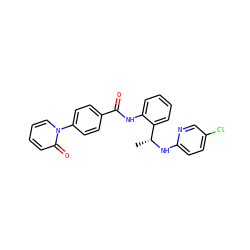 C[C@@H](Nc1ccc(Cl)cn1)c1ccccc1NC(=O)c1ccc(-n2ccccc2=O)cc1 ZINC000029046803
