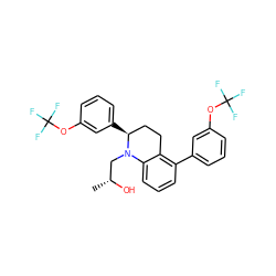 C[C@@H](O)CN1c2cccc(-c3cccc(OC(F)(F)F)c3)c2CC[C@@H]1c1cccc(OC(F)(F)F)c1 ZINC000040938313