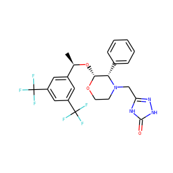 C[C@@H](O[C@H]1OCCN(Cc2n[nH]c(=O)[nH]2)[C@H]1c1ccccc1)c1cc(C(F)(F)F)cc(C(F)(F)F)c1 ZINC000013781978