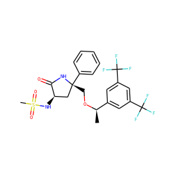C[C@@H](OC[C@@]1(c2ccccc2)C[C@@H](NS(C)(=O)=O)C(=O)N1)c1cc(C(F)(F)F)cc(C(F)(F)F)c1 ZINC000044350861