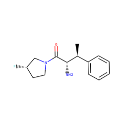 C[C@@H](c1ccccc1)[C@H](N)C(=O)N1CC[C@H](F)C1 ZINC000014948125