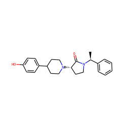 C[C@@H](c1ccccc1)N1CC[C@H](N2CCC(c3ccc(O)cc3)CC2)C1=O ZINC001772574792