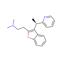 C[C@@H](c1ccccn1)c1c(CCN(C)C)oc2ccccc12 ZINC000043009992
