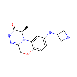 C[C@@H]1C(=O)NN=C2COc3ccc(NC4CNC4)cc3N21 ZINC000299840097