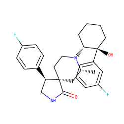 C[C@@H]1C[C@]2(CCN1[C@@H]1CCCC[C@]1(O)c1cccc(F)c1)C(=O)NC[C@H]2c1ccc(F)cc1 ZINC000038147509
