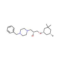 C[C@@H]1C[C@H](OC[C@H](O)CN2CCN(Cc3ccccc3)CC2)CC(C)(C)C1 ZINC000022588944