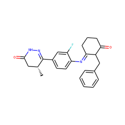 C[C@@H]1CC(=O)NN=C1c1ccc(/N=C2\CCCC(=O)C2Cc2ccccc2)c(F)c1 ZINC000100904042
