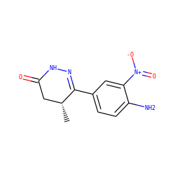 C[C@@H]1CC(=O)NN=C1c1ccc(N)c([N+](=O)[O-])c1 ZINC000003878059