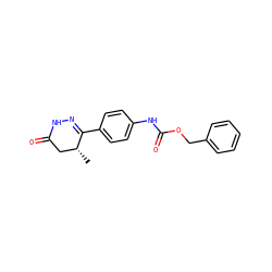 C[C@@H]1CC(=O)NN=C1c1ccc(NC(=O)OCc2ccccc2)cc1 ZINC000013587287