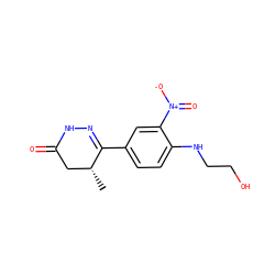 C[C@@H]1CC(=O)NN=C1c1ccc(NCCO)c([N+](=O)[O-])c1 ZINC000004193621