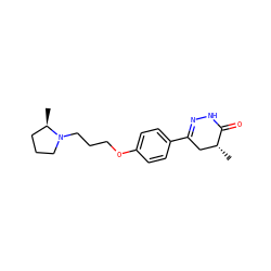 C[C@@H]1CC(c2ccc(OCCCN3CCC[C@H]3C)cc2)=NNC1=O ZINC000073219901