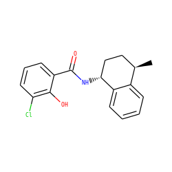 C[C@@H]1CC[C@@H](NC(=O)c2cccc(Cl)c2O)c2ccccc21 ZINC000114426428