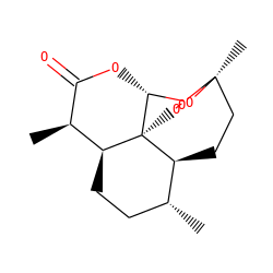 C[C@@H]1CC[C@H]2[C@@H](C)C(=O)O[C@@H]3O[C@]4(C)CC[C@@H]1[C@]32OO4 ZINC000100014791