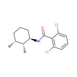 C[C@@H]1CCC[C@@H](NC(=O)c2c(Cl)cccc2Cl)[C@@H]1C ZINC000114428944