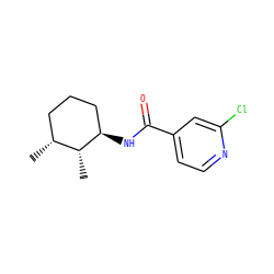 C[C@@H]1CCC[C@@H](NC(=O)c2ccnc(Cl)c2)[C@@H]1C ZINC000019813454