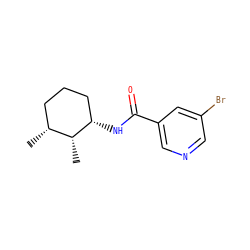 C[C@@H]1CCC[C@H](NC(=O)c2cncc(Br)c2)[C@@H]1C ZINC000006435945