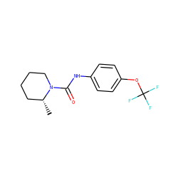 C[C@@H]1CCCCN1C(=O)Nc1ccc(OC(F)(F)F)cc1 ZINC000045337792