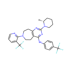 C[C@@H]1CCCCN1c1nc2c(c(Nc3ccc(C(F)(F)F)cc3)n1)CCN(c1ncccc1C(F)(F)F)CC2 ZINC000043173949