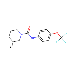 C[C@@H]1CCCN(C(=O)Nc2ccc(OC(F)(F)F)cc2)C1 ZINC000043192842