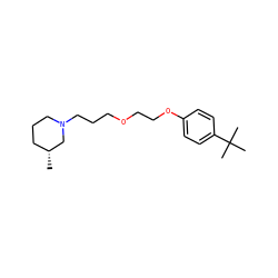 C[C@@H]1CCCN(CCCOCCOc2ccc(C(C)(C)C)cc2)C1 ZINC000040916491
