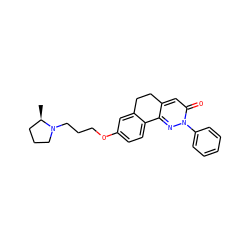 C[C@@H]1CCCN1CCCOc1ccc2c(c1)CCc1cc(=O)n(-c3ccccc3)nc1-2 ZINC000084670942